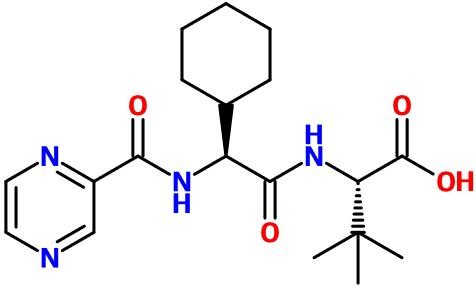 (image for) MC080027 (2S)-2-Cyclohexyl-N-(2-pyrazinylcarbonyl)glycyl-3-methyl-L-valine
